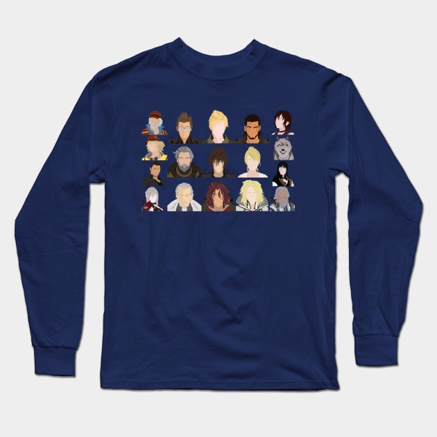 Final Fantasy XV characters Long Sleeve T-Shirt by DigitalCleo